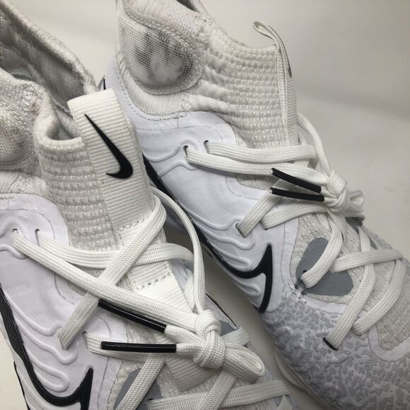 Nike Alpha Huarache NXT Metal Baseball Cleats White DJ6517-100 Mens Size 8 - Picture 4 of 11
